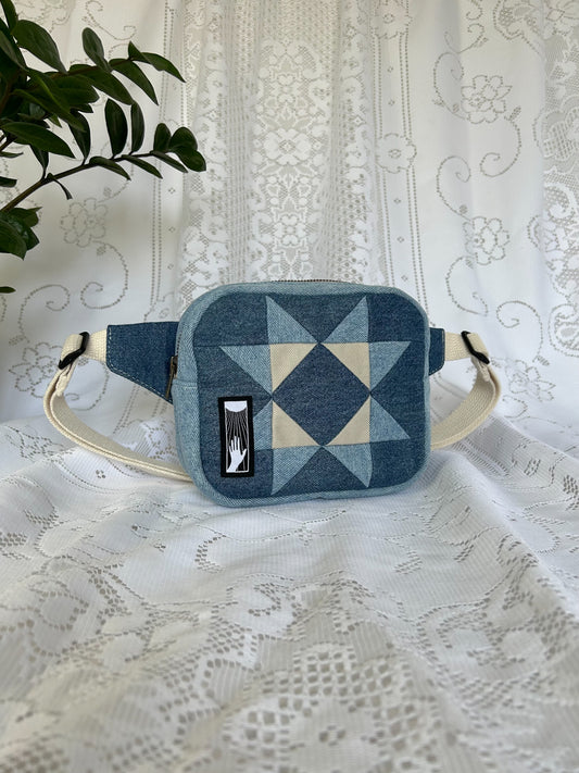 The Essentials Bag - Blue Jean Baby Sawtooth Star