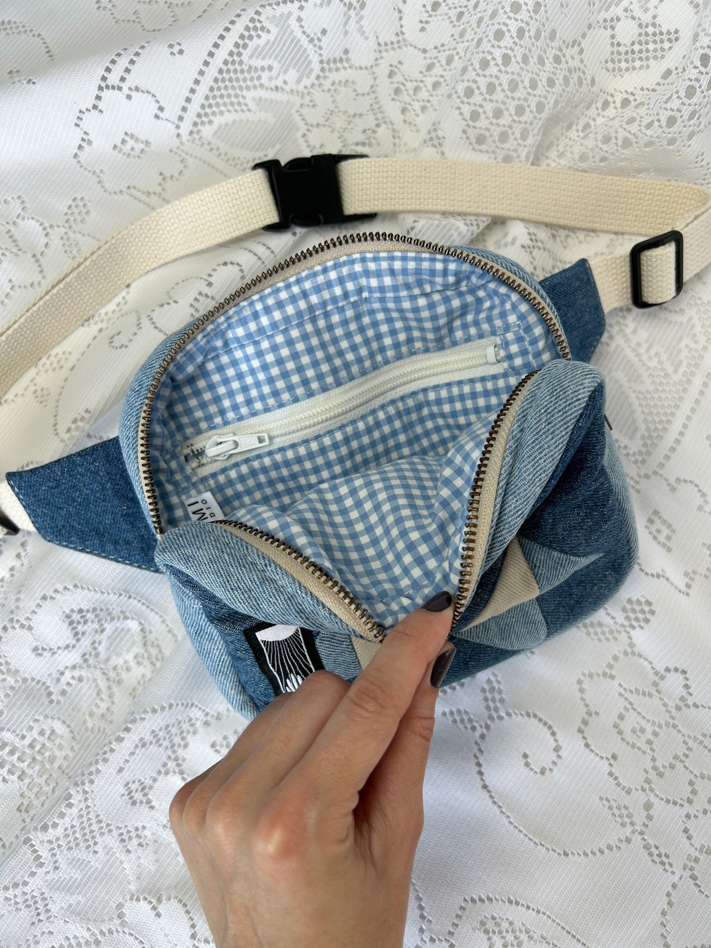 The Essentials Bag - Blue Jean Baby Sawtooth Star