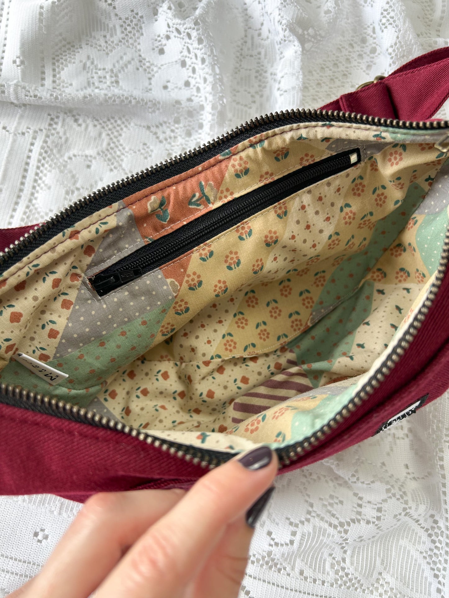 The Everywhere Bag - Burgundy Denim