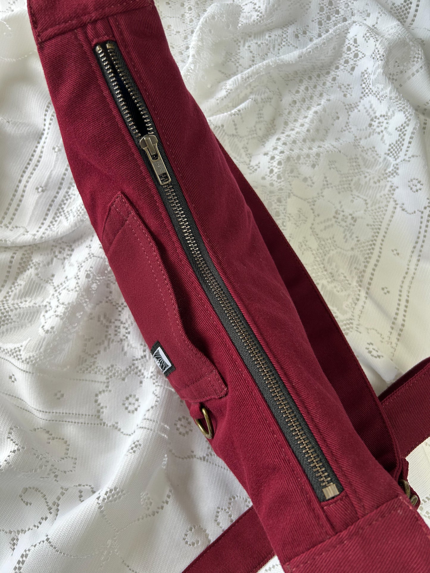 The Everywhere Bag - Burgundy Denim